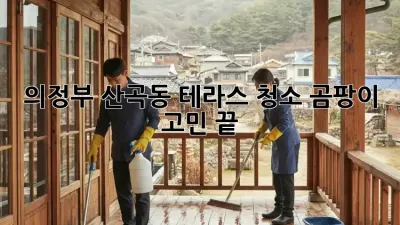 의정부 산곡동 테라스 청소, 곰팡이 고민 끝! ✨